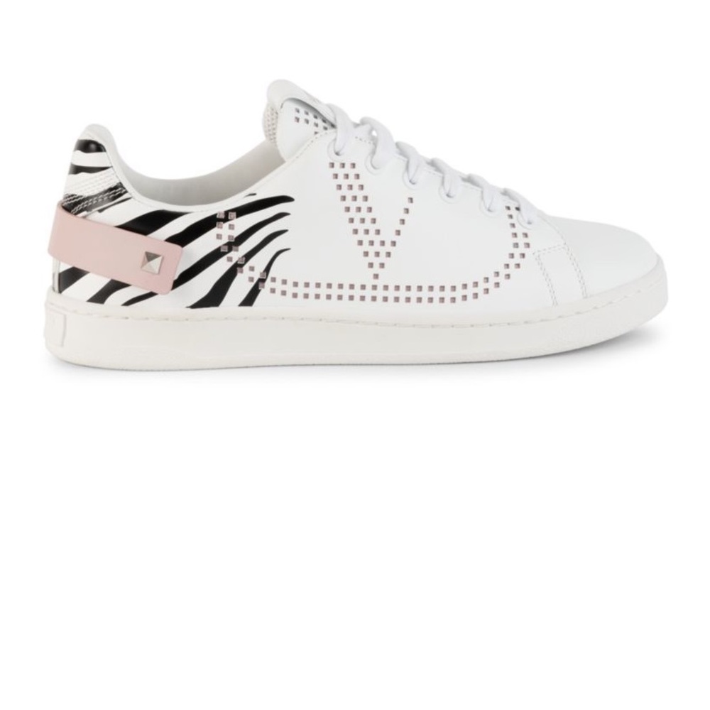Valentino Garavani Rockstud zebra-print Sneakers